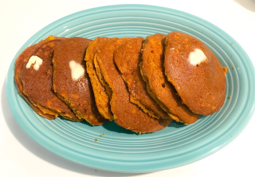 5 Minute Krusteaz pumpkin pancakes that you will LOVE