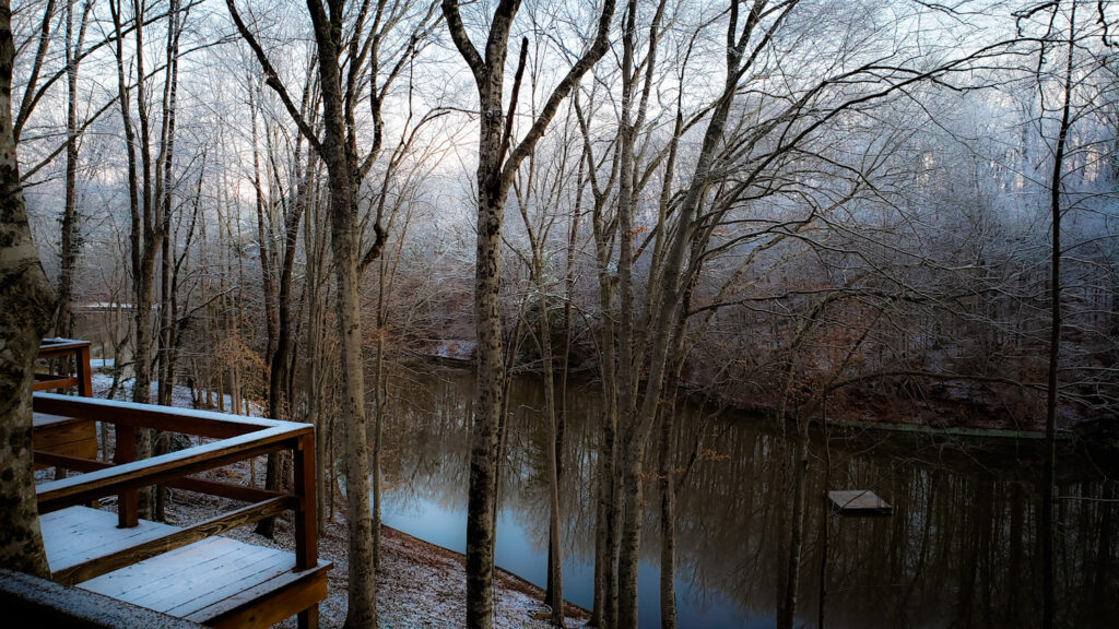 Our first snow of the season!