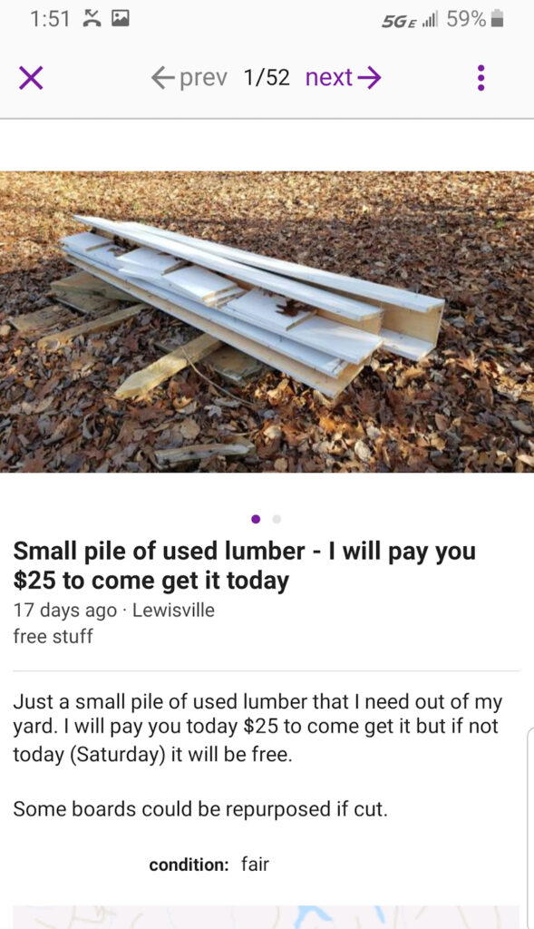 Craigslist for Free