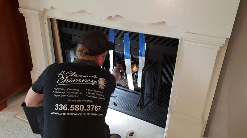 Lighting a Prefab Fireplace to test flow