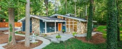 1973 Mid-Century Modern Front Door orange door