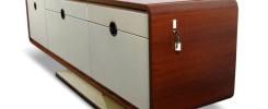 Mid-Century Electric Credenza Bar by Alfons Doerr KG side view