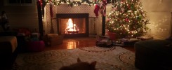 Mid-Century Modern Christmas Living room