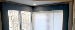 Blue lambrequin Cornice