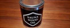 Clean sauna and treated with sauna wood oil