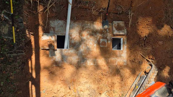 Upgrading a septic tank