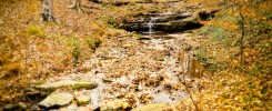 Waterfall in the fall
